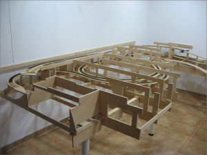 Infraestructura de una maqueta de trenes