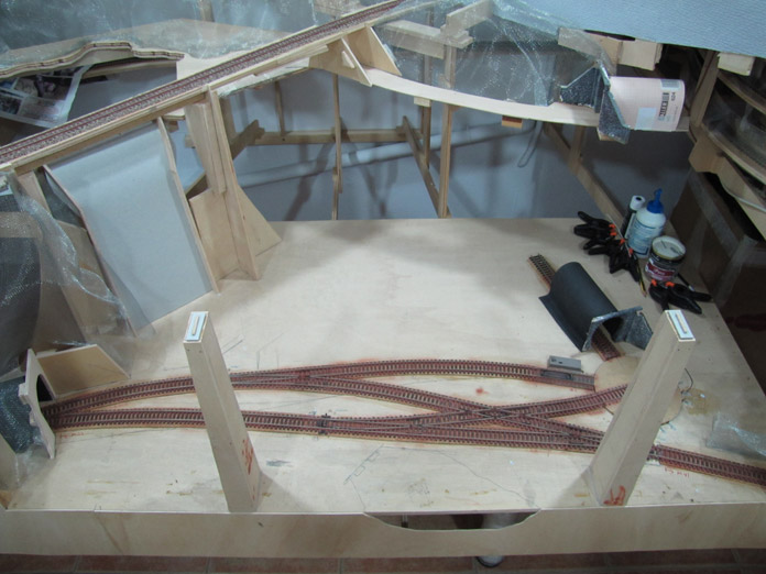 Zona minera. Maqueta de trenes