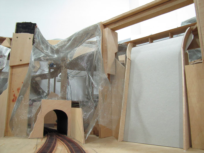 Zona minera. Maqueta de trenes