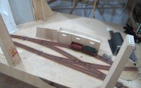 Zona minera. Maqueta de trenes