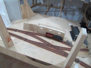 Zona minera. Maqueta de trenes