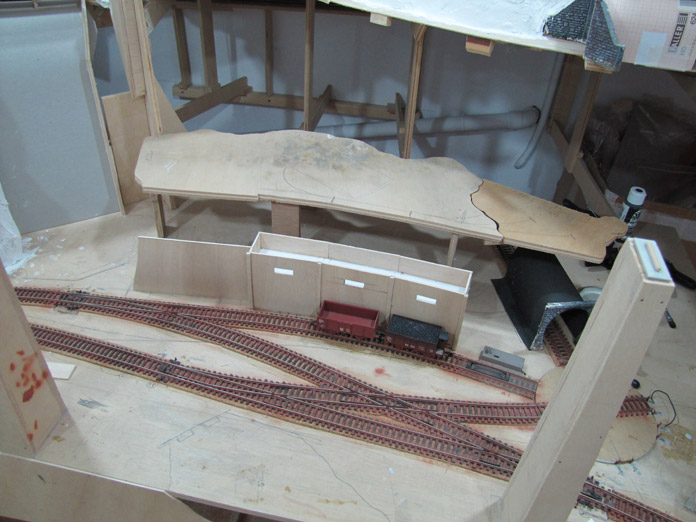 Zona minera. Maqueta de trenes