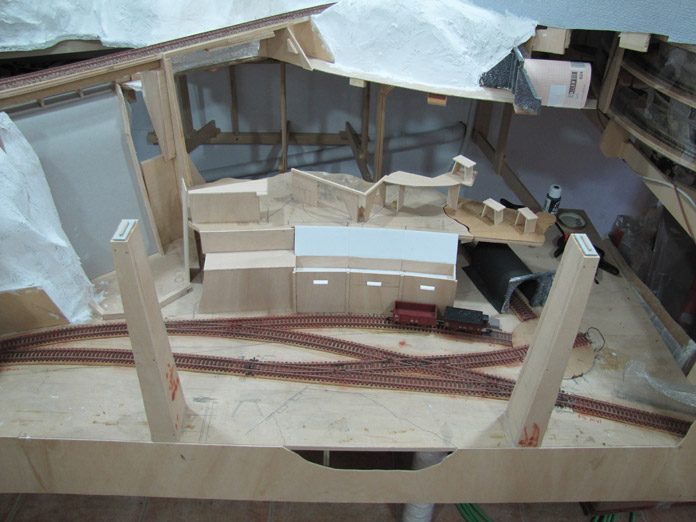 Zona minera. Maqueta de trenes