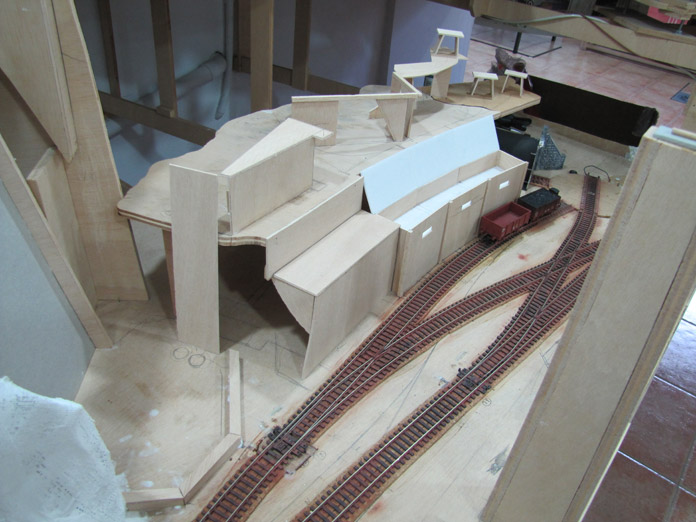 Zona minera. Maqueta de trenes