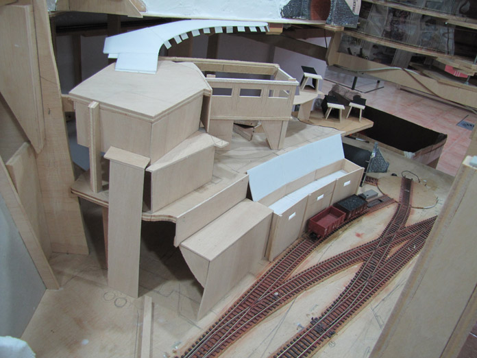 Zona minera. Maqueta de trenes