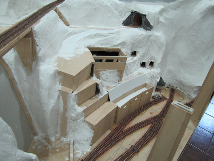 Zona minera. Maqueta de trenes